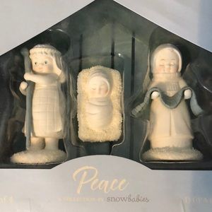NIB Snowbabies Peace Nativity Set